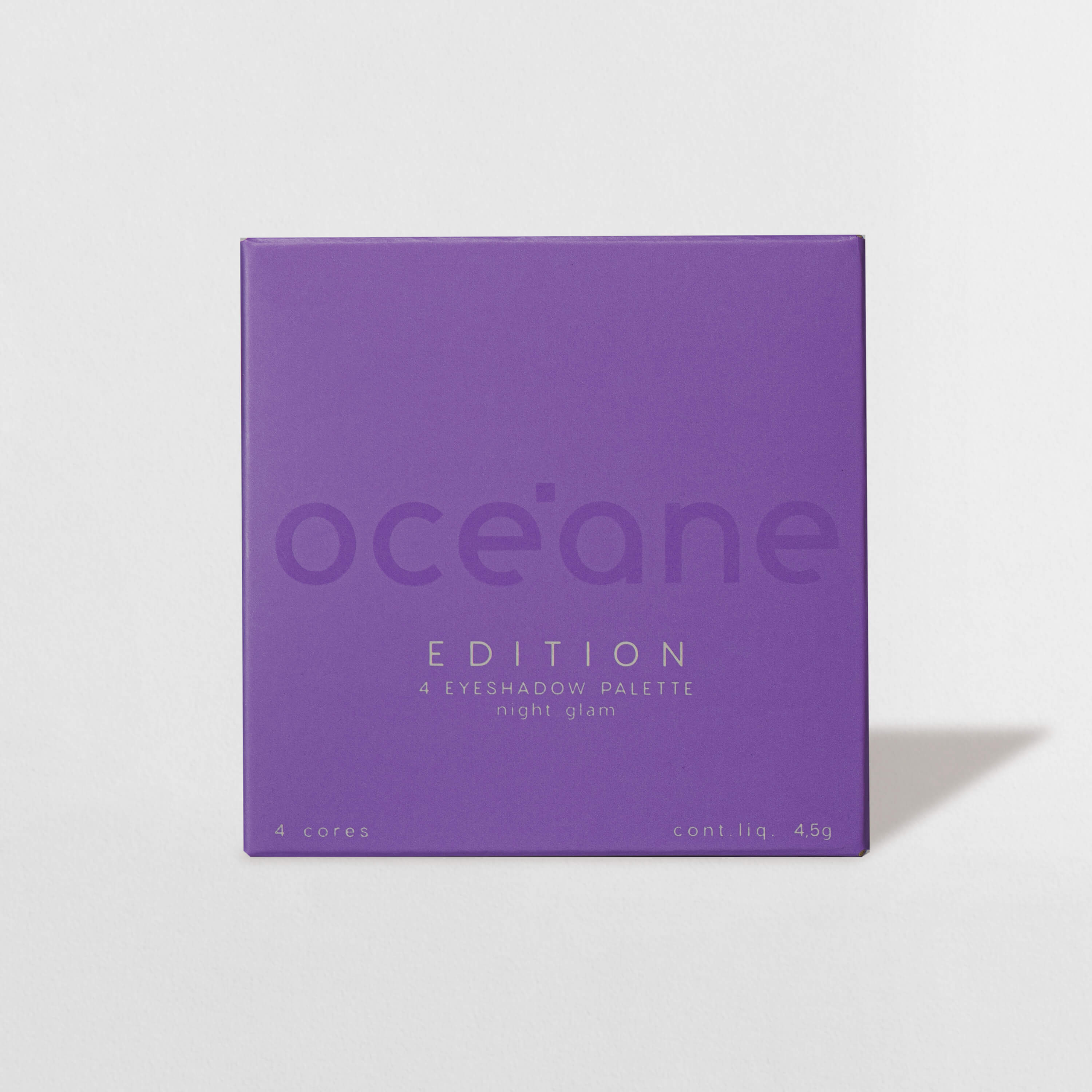 Paleta de Sombras 4 Eyeshadow Palette Night Glam Océane Edition 4,5