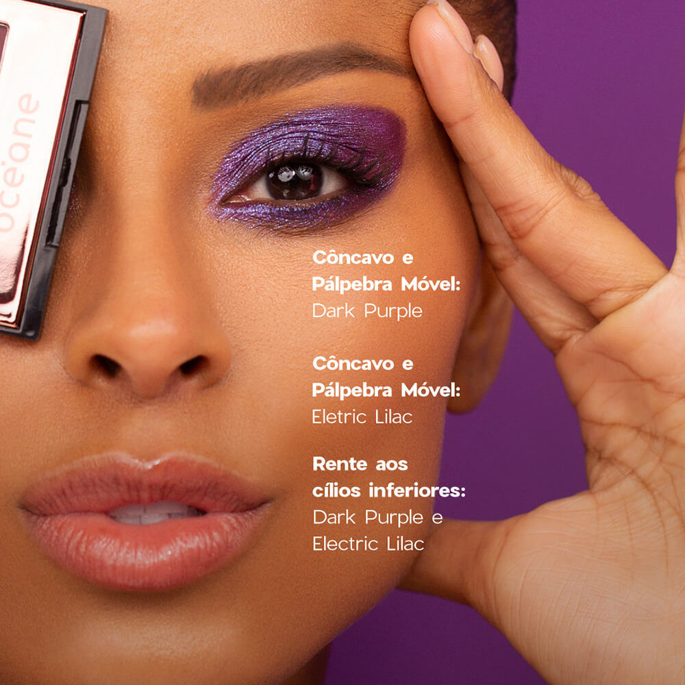 Paleta de Sombras 4 Eyeshadow Palette Night Glam Océane Edition 4,5