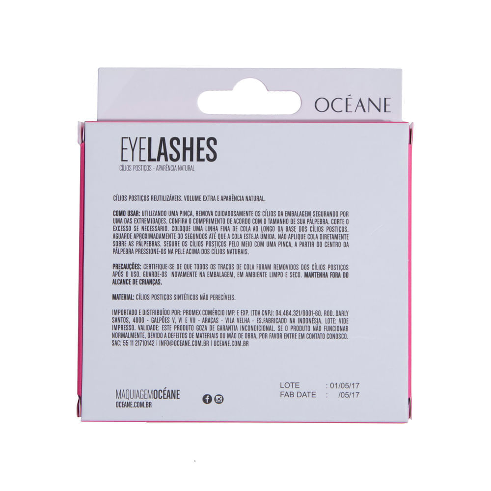 Cílios Postiços Eyelashes Fashion
