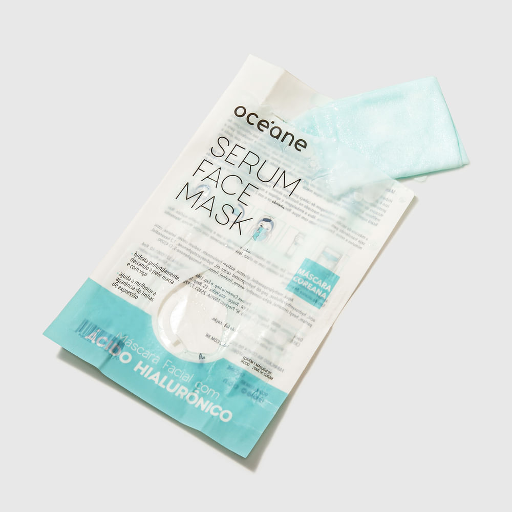 Máscara Facial com Ácido Hialurônico Sérum Face Mask 20ml