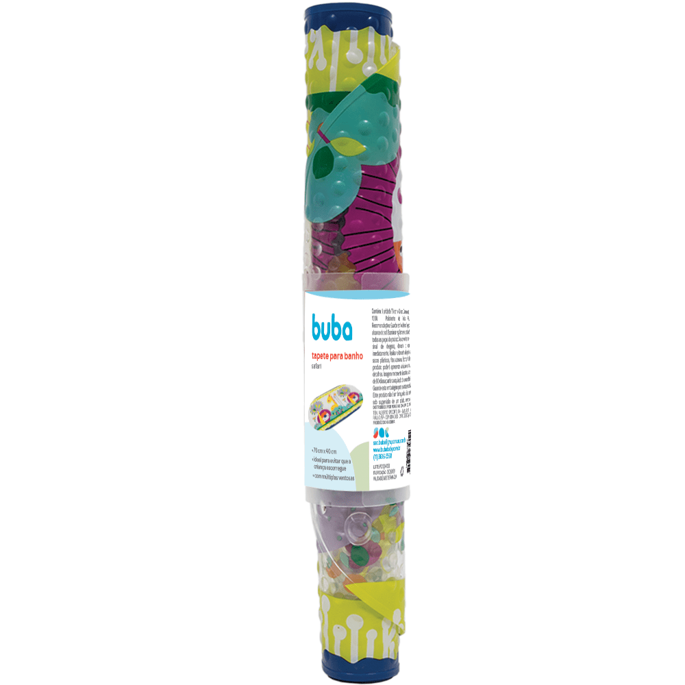 Tapete Infantil Para Banho Antiderrapante Safari Buba