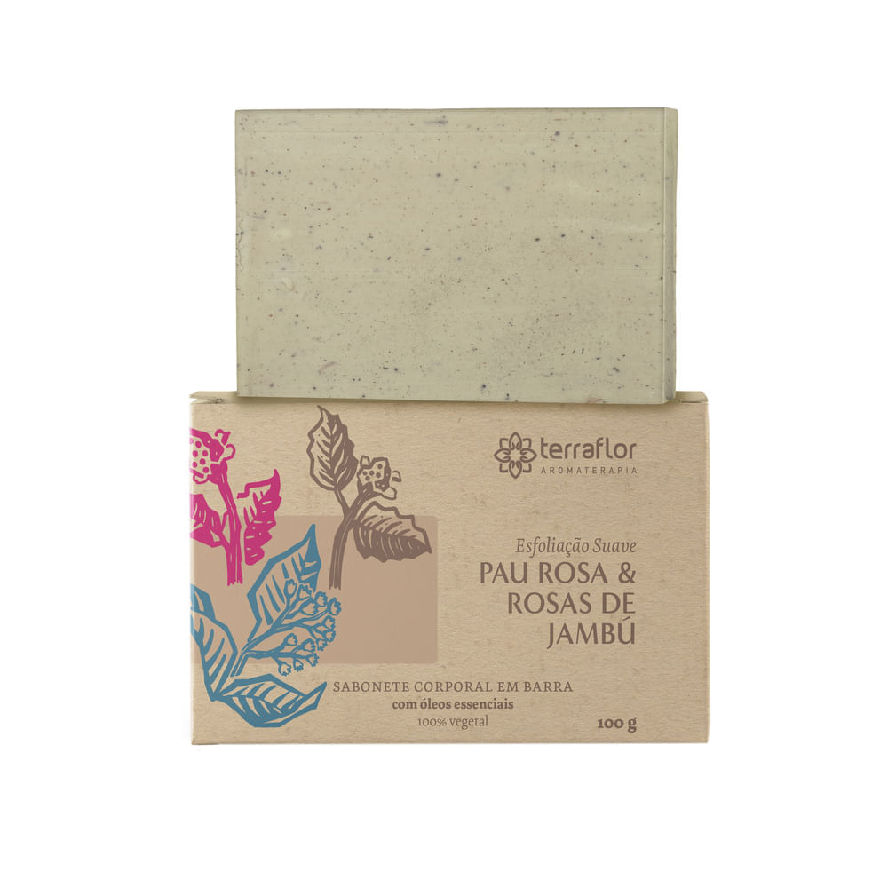 Sabonete Natural Pau Rosa e Rosas de Jambu Terra Flor 100g