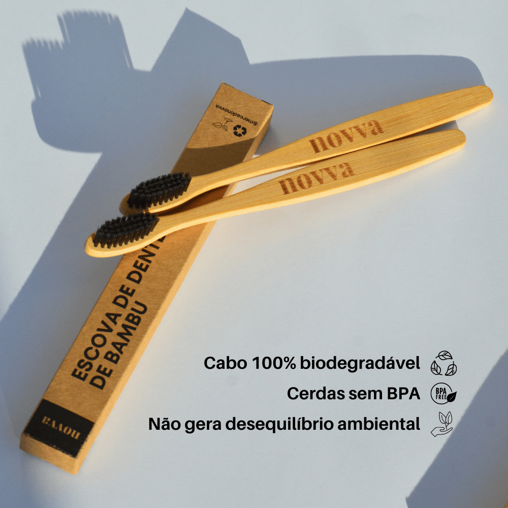 Escova Dental de Bambu Novva