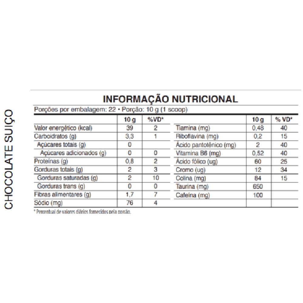 Supercafé Chocolate Suiço Super Nutrition 220g