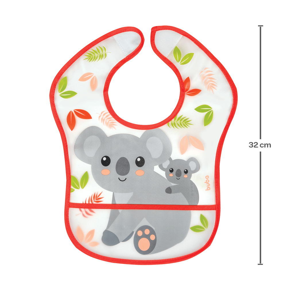 Babador Com Bolso Impermeável Coala - Buba