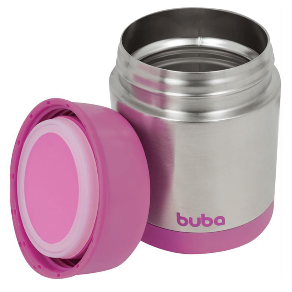 Pote Térmico Aço Inoxidável Buba Rosa