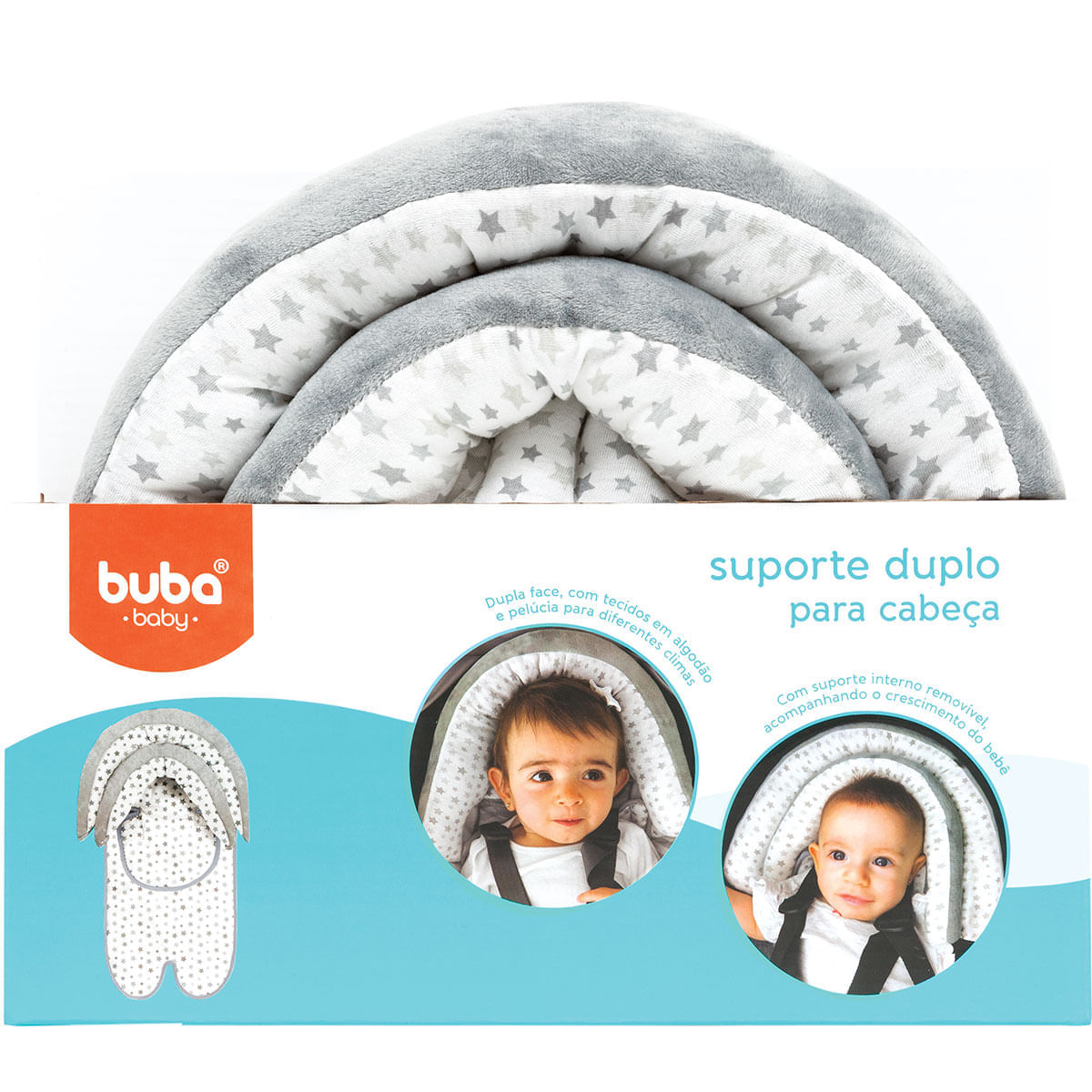 Suporte Para Cabeça Duplo 2 em 1 Para Bebê Buba