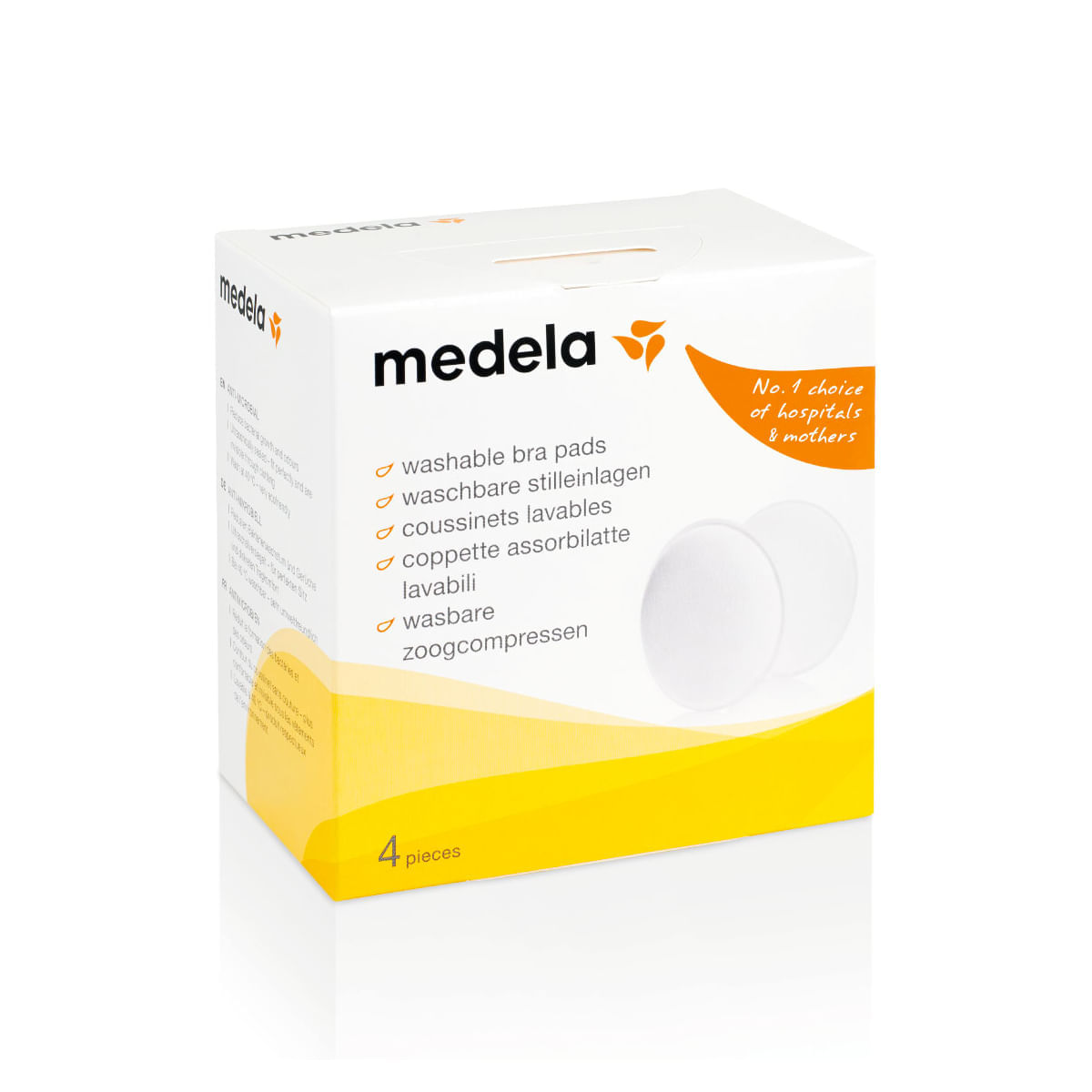 Protetores Absorventes de Seio Laváveis 4 unidades Medela