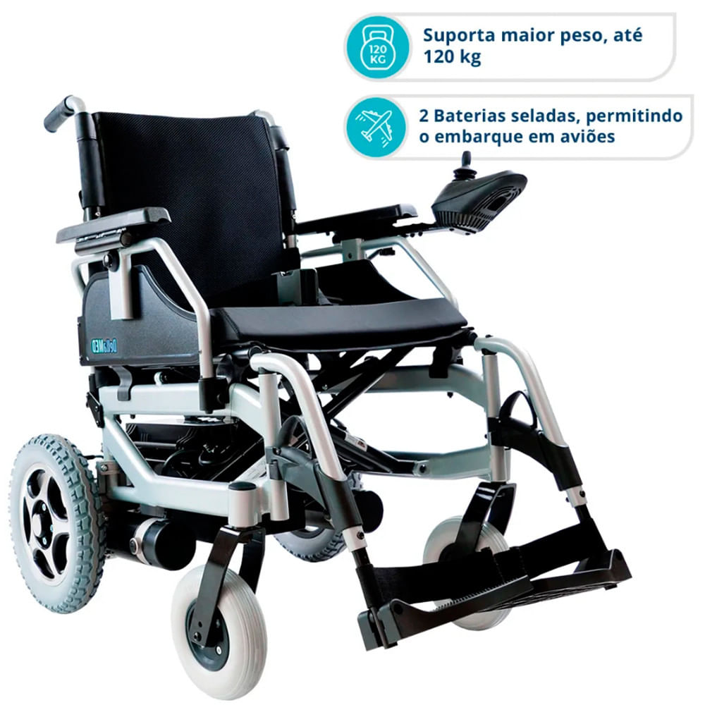 Cadeira de Rodas Motorizada Dobrável D1000 Dellamed