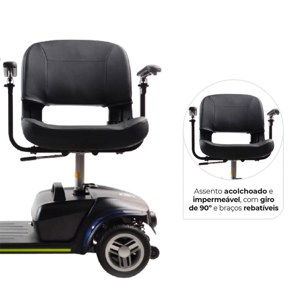 Scooter Elétrica LB até 136kg Dellamed