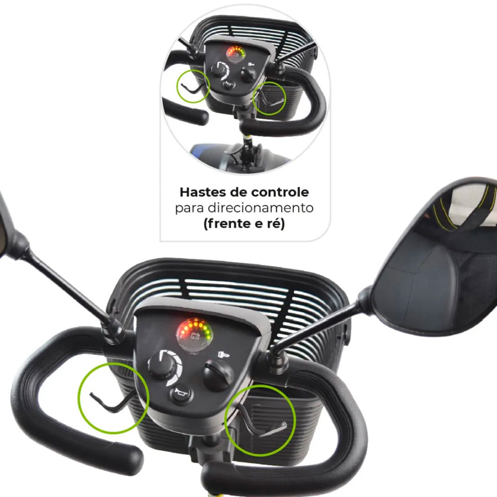 Scooter Elétrica LB até 136kg Dellamed