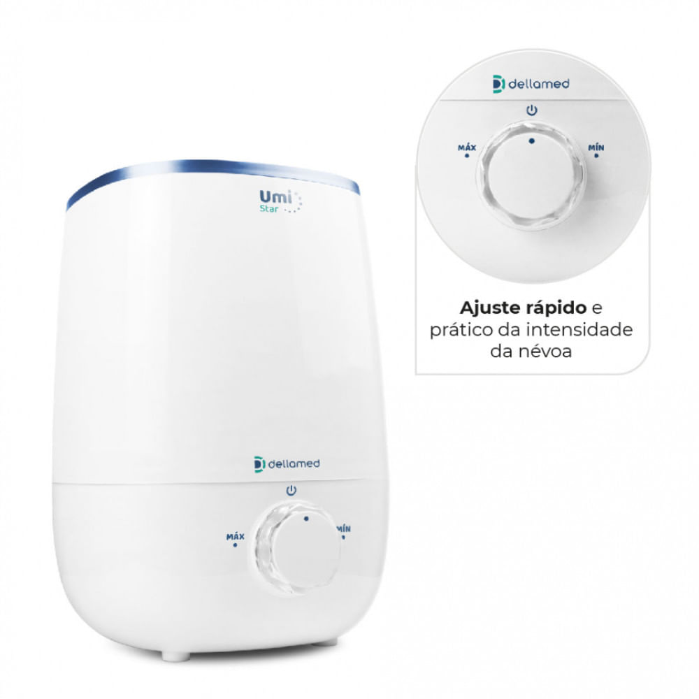 Umidificador de Ar Ultrassônico 3,4L Umi Star Dellamed