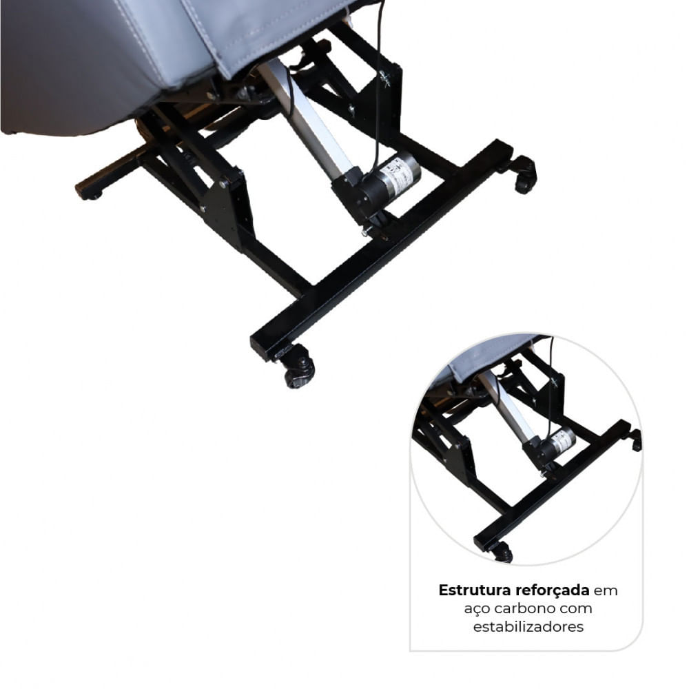 Poltrona Massageadora Reclinável Motorizada até 150 Kg Dellamed