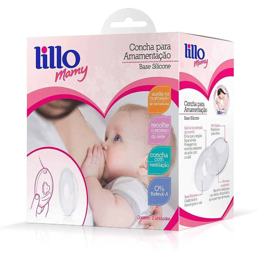 Concha para Amamentação Base Silicone Lillo
