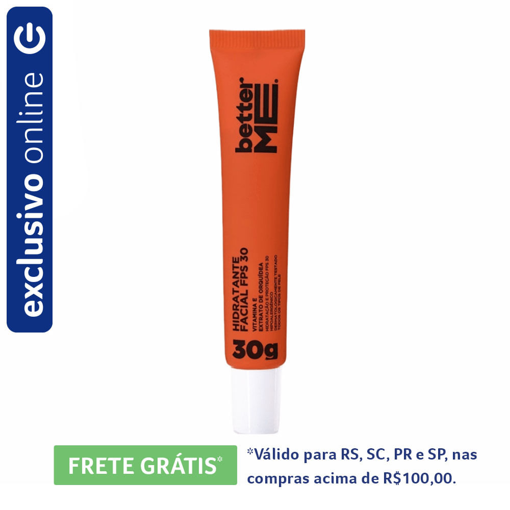 Hidratante Facial FPS 30 Better Me 30g