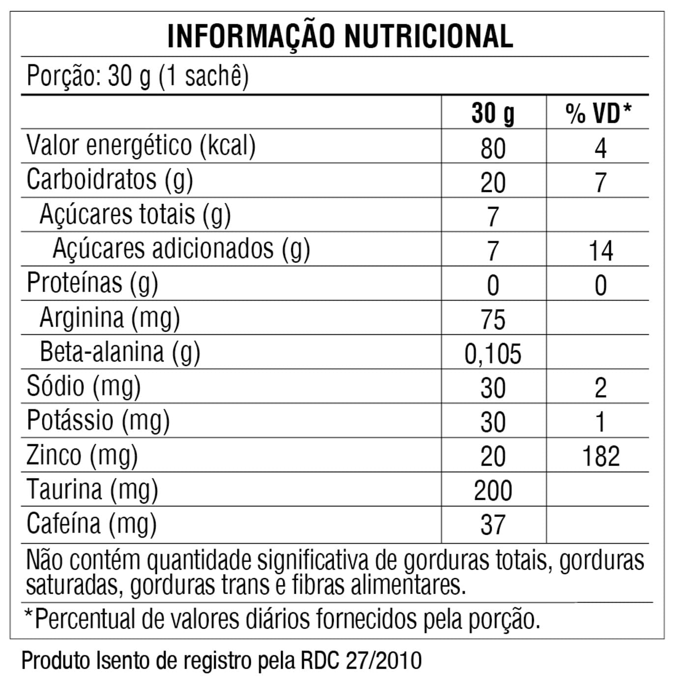 Suplemento Alimentar em Gel Xtreme Energy Gel 10 unidades Sabor Guaraná