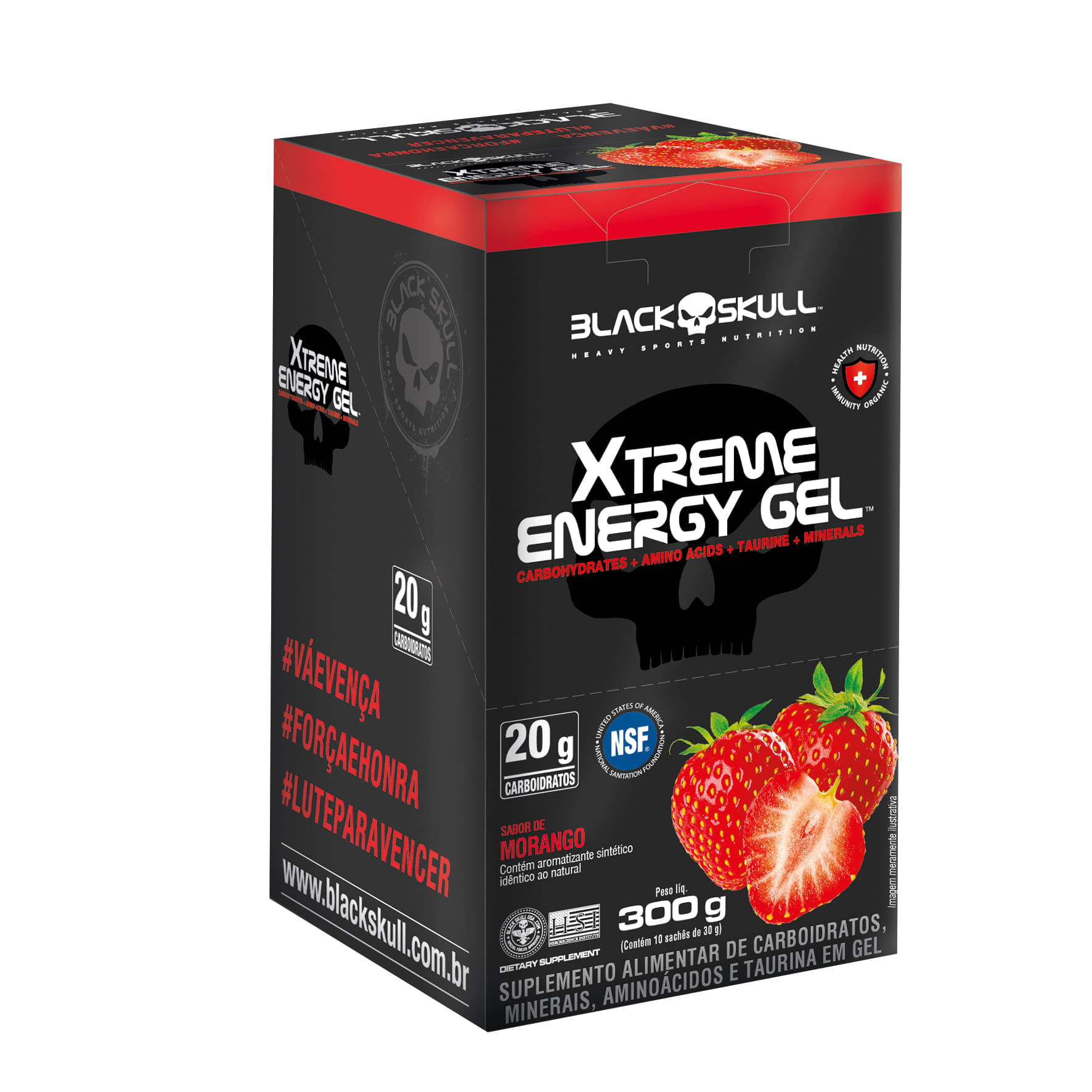 Suplemento Alimentar em Gel Xtreme Energy Gel 10 unidades Sabor Morango -  PanVel Farmácias