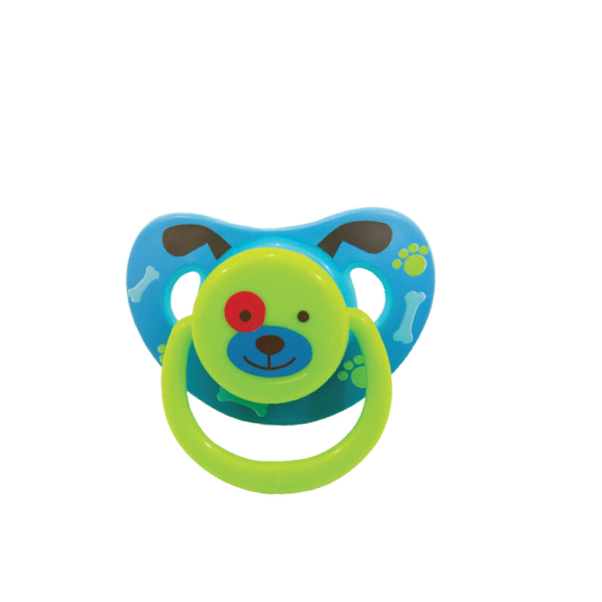 Kit Refeição Infantil Com Prato Copos e Chupeta Azul Kitstar