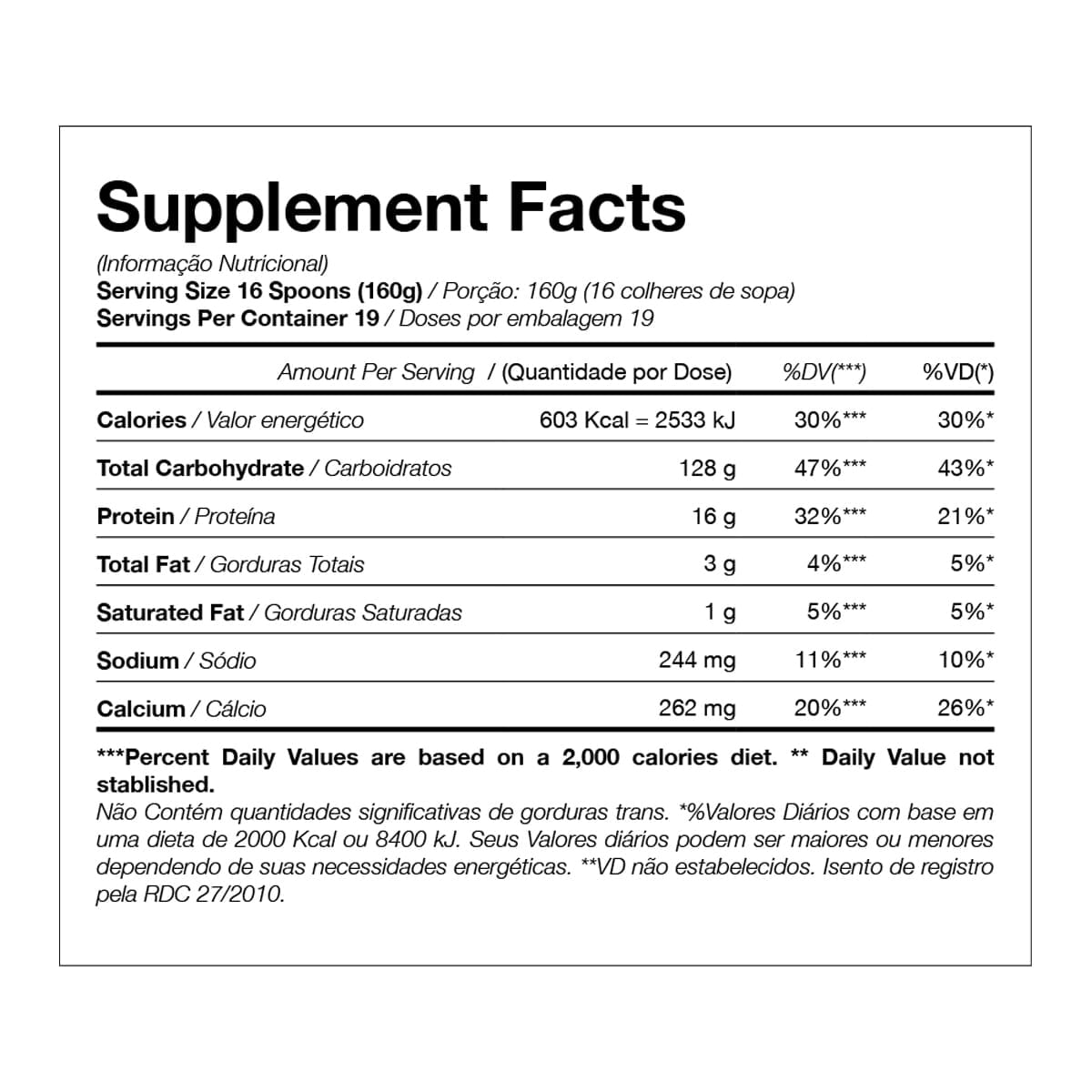 Suplemento Alimentar Hipercalórico Mass Gainer Caveira Preta 3kg Sabor Baunilha