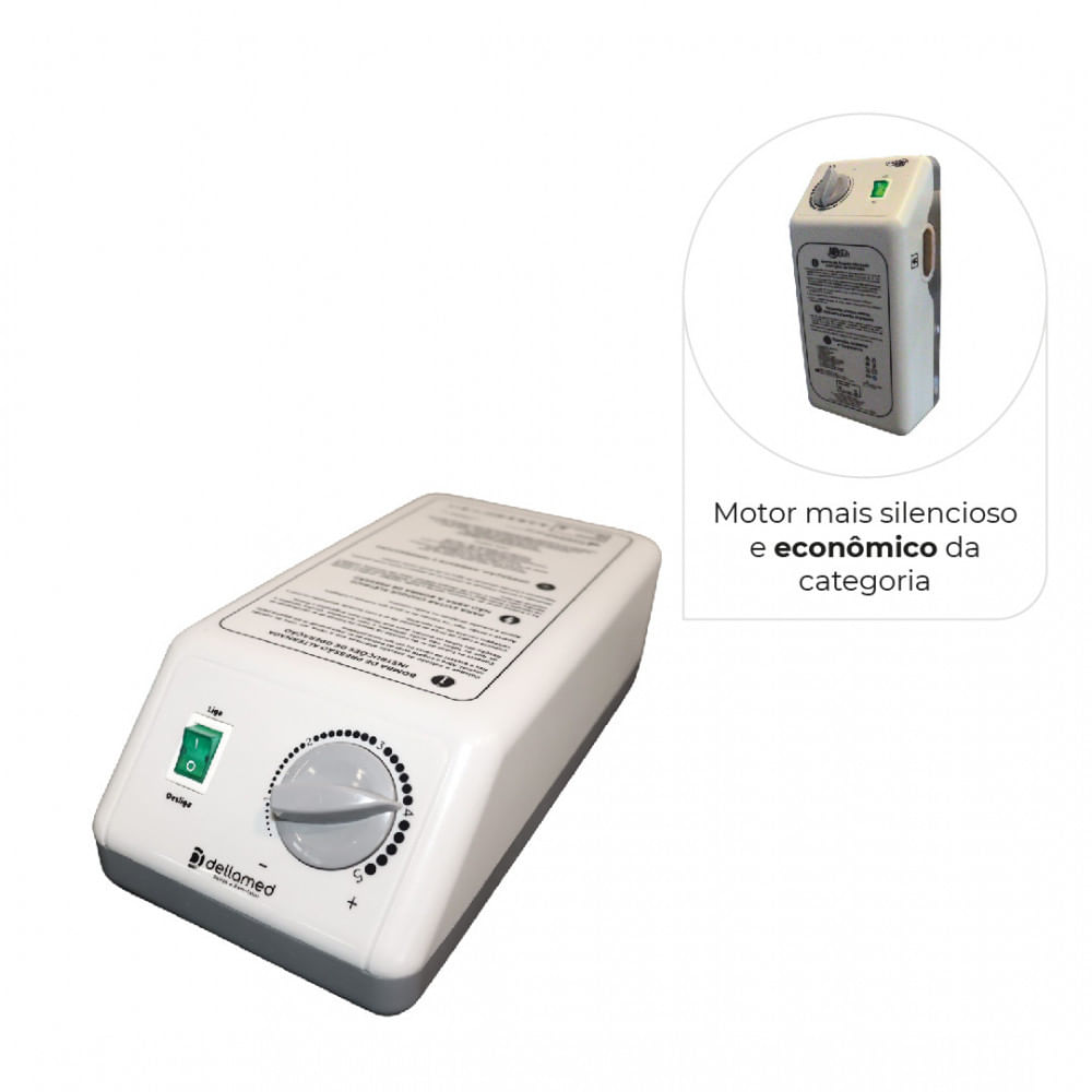 Colchão Pneumático para Tratamento de Escaras até 135 Kg Air Plus Dellamed 110V