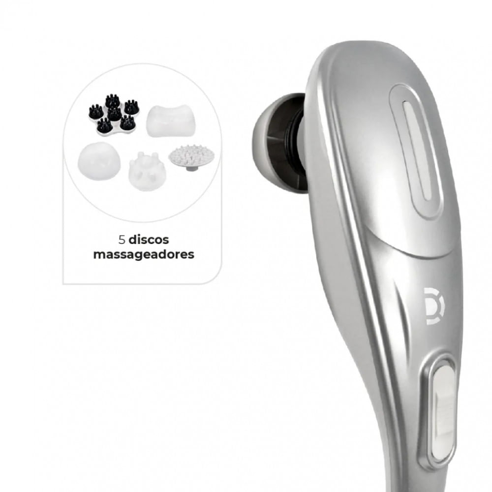Massageador Corporal Hammer com 5 Discos Massageadores Dellamed
