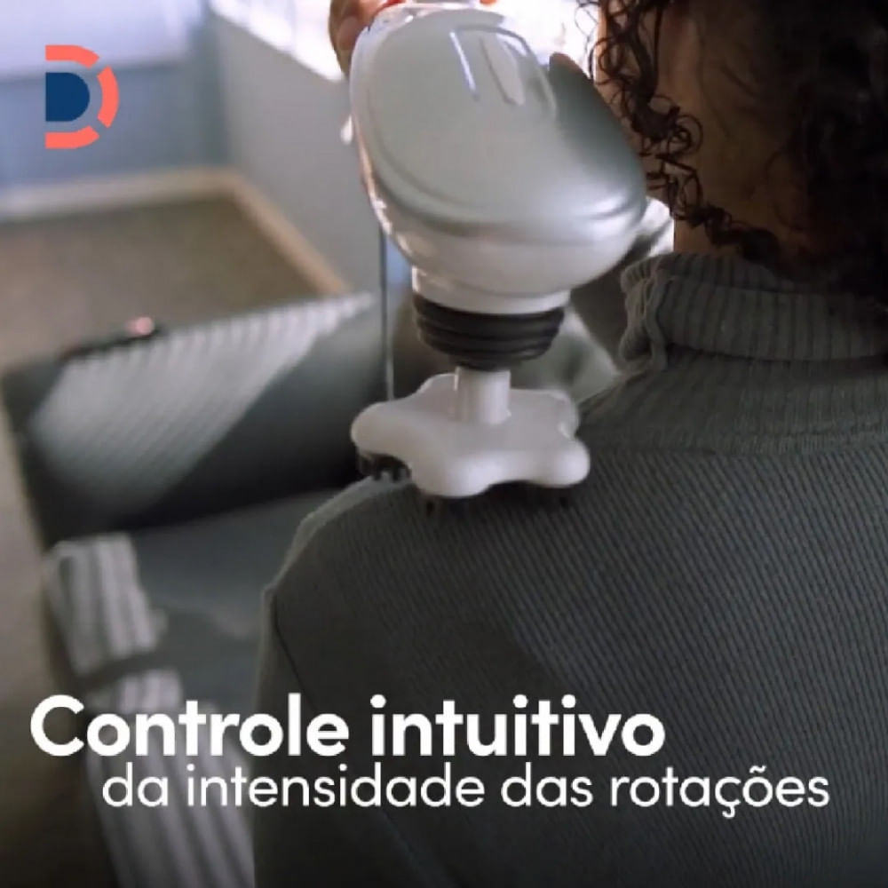 Massageador Corporal Hammer com 5 Discos Massageadores Dellamed