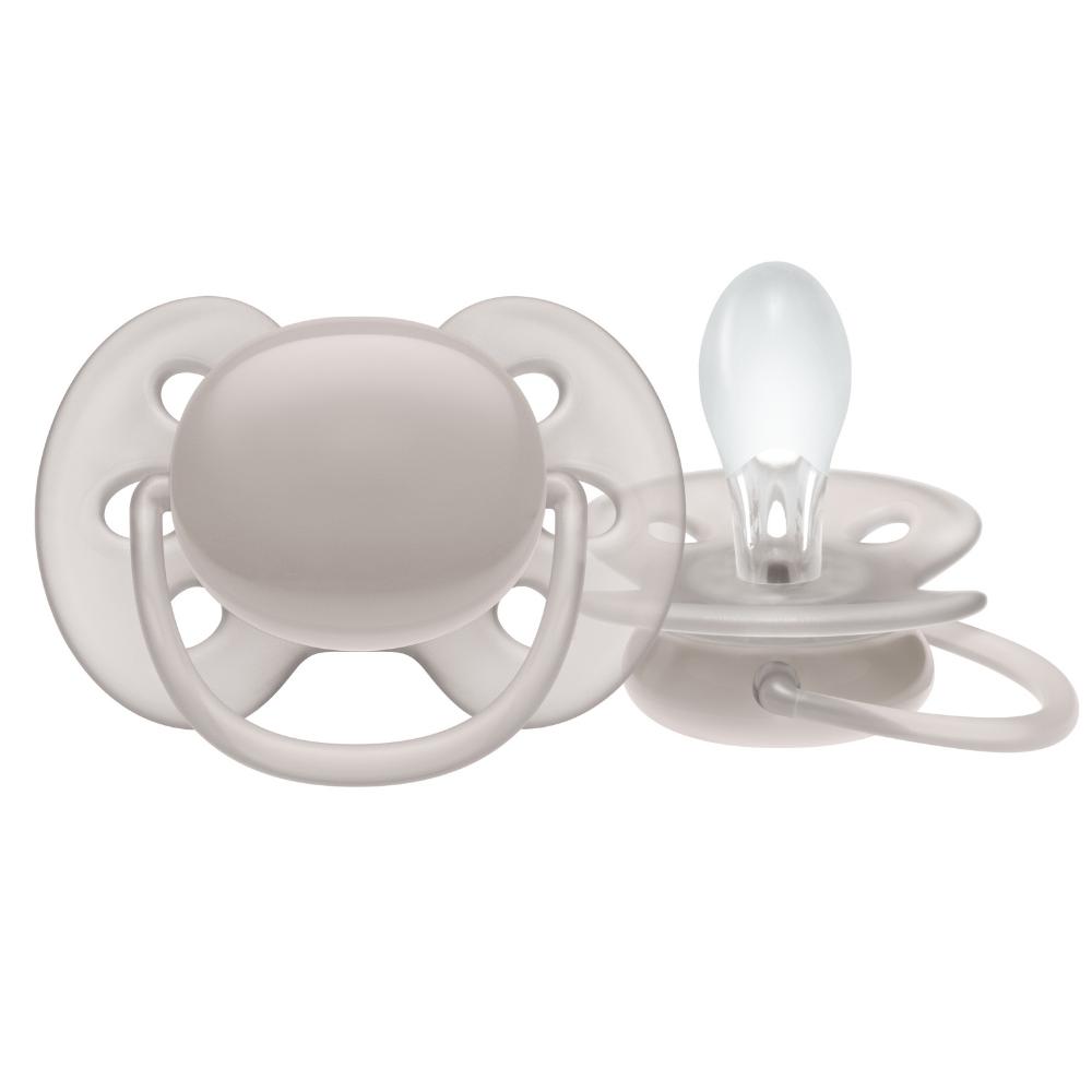 Chupeta Philips Avent Ultra Soft Individual 6-18m Cinza