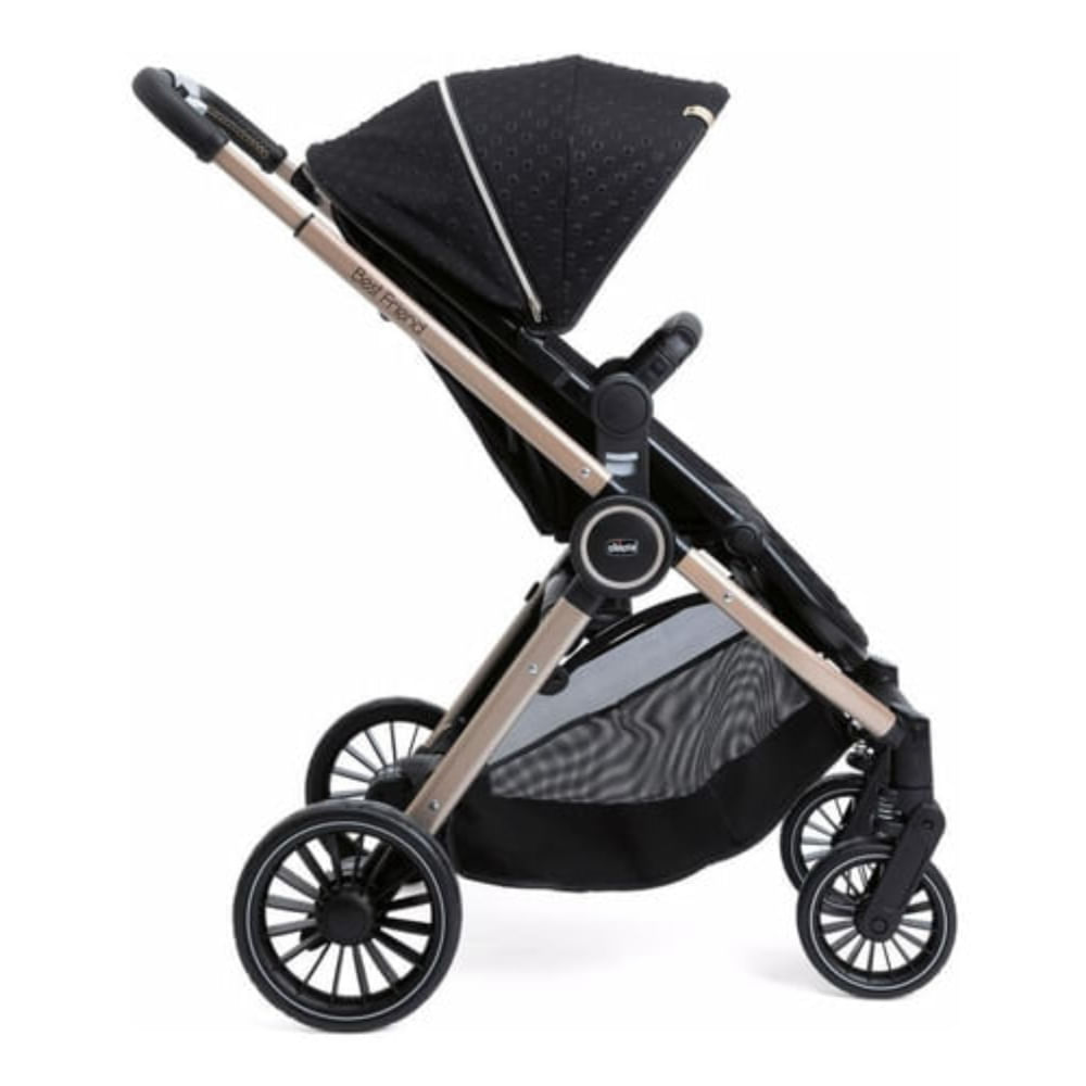 Carrinho de Bebê Best Friend Pro Chicco Black Re Lux