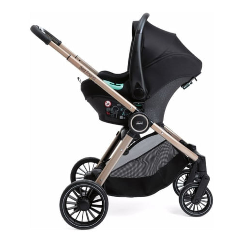 Carrinho de Bebê Best Friend Pro Chicco Black Re Lux