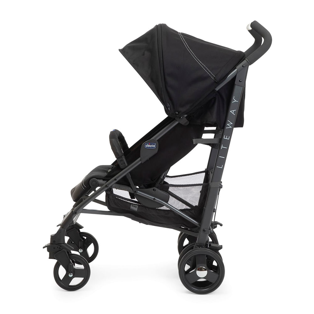 Carrinho de Bebê Lite Way 4 Basic Preto Chicco