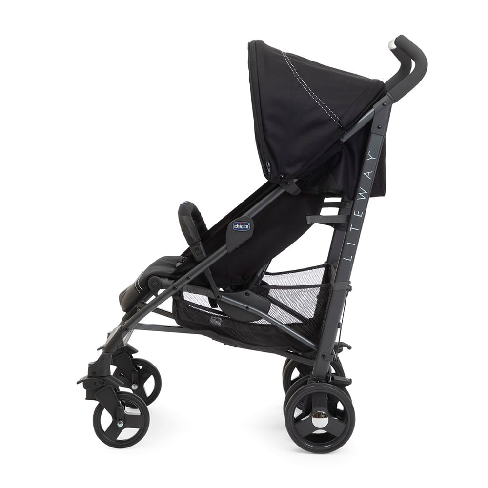 Carrinho de Bebê Lite Way 4 Basic Preto Chicco