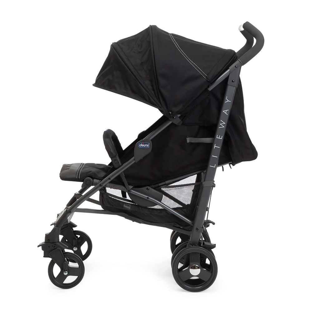 Carrinho de Bebê Lite Way 4 Basic Preto Chicco