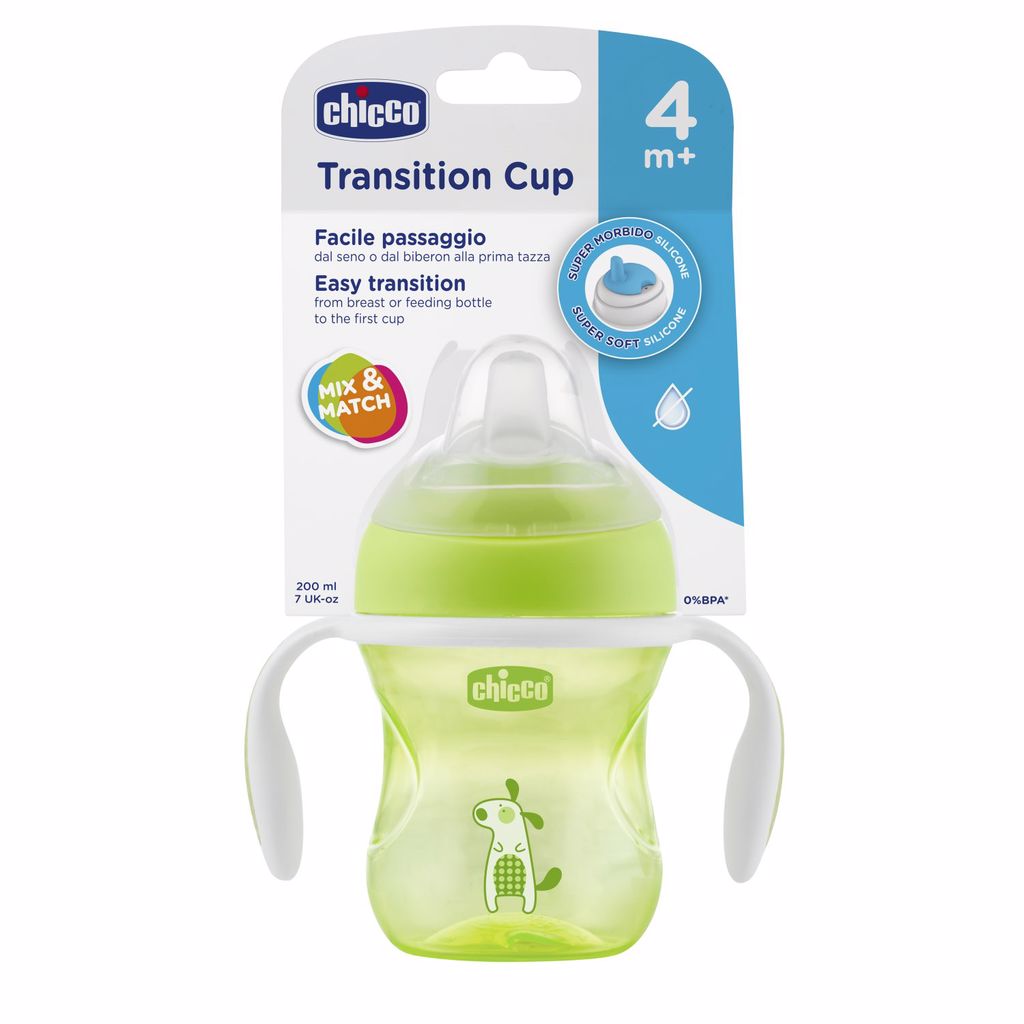 Copo Transition Cup 4m+ Verde Chicco