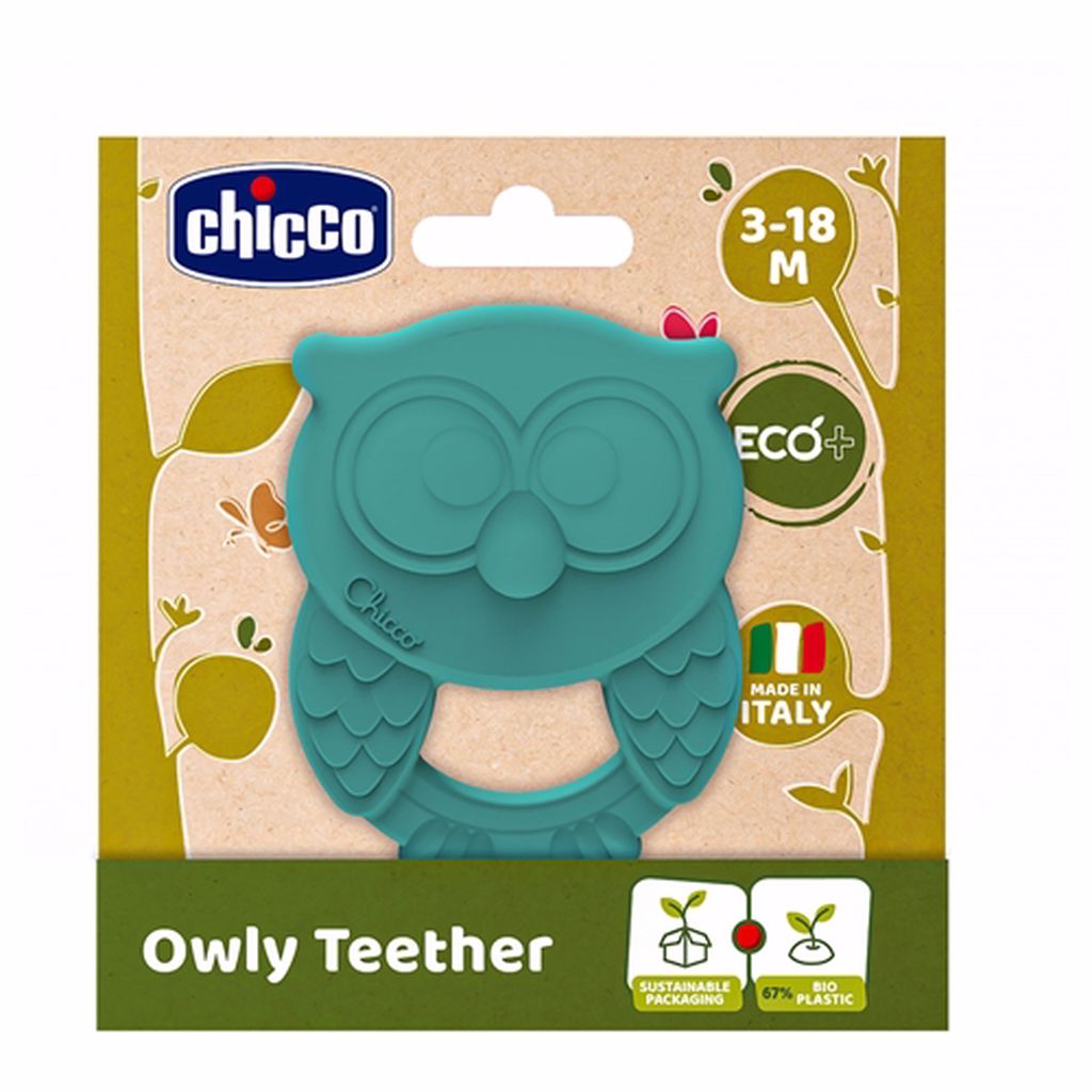 Mordedor Mocho Eco Chicco Coruja Azul