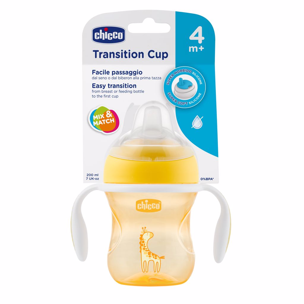 Copo de Transição Transition Cup 4M+ Amarelo Chicco