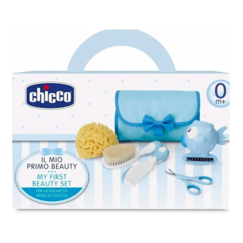 Conjunto de Higiene Meu Primeiro Beauty Set Azul Chicco