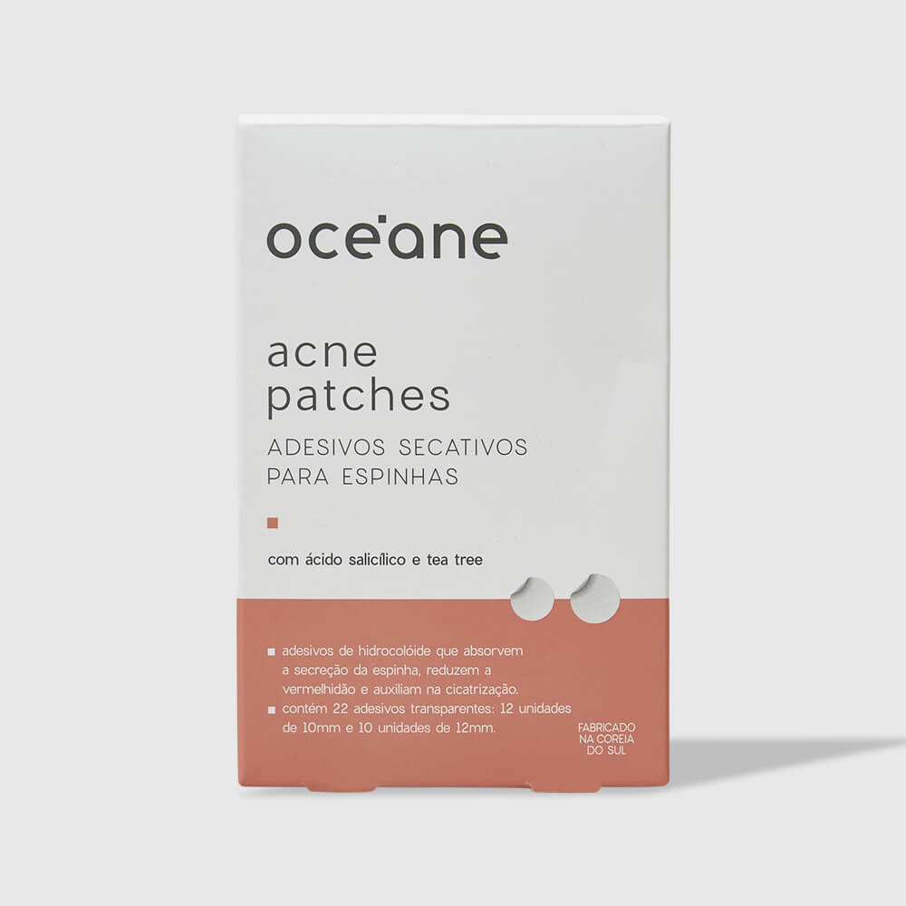 Adesivos Secativos Para Espinhas com Ácido Salicílico  Acne Patches 22 Unidades Oceane
