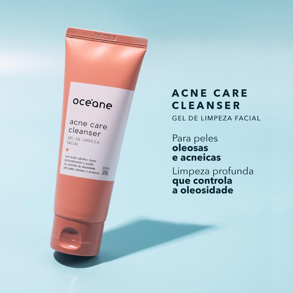 Gel de Limpeza Facial com Ácido Salicílico –Acne Care Cleanser 100ml Oceane