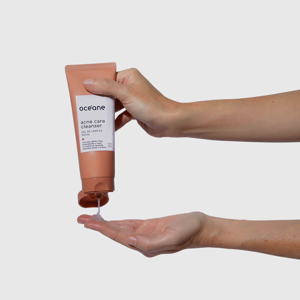 Gel de Limpeza Facial com Ácido Salicílico –Acne Care Cleanser 100ml Oceane