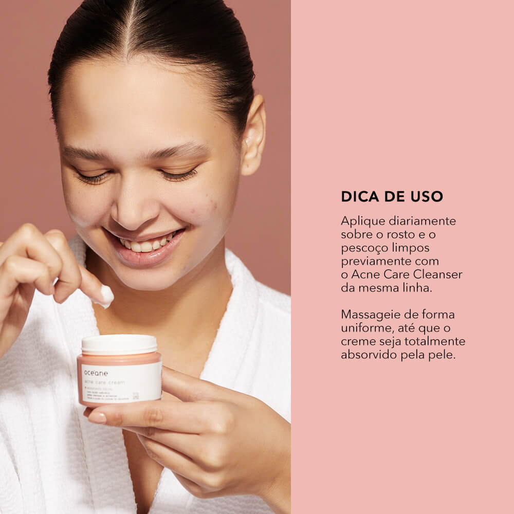 Kit Gel de Limpeza + Hidratante Facial + Adesivo Antiacne 3 Produtos Oceane