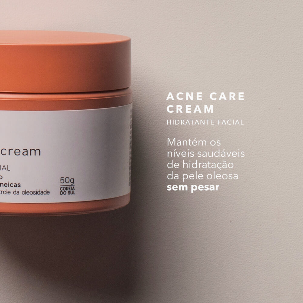 Hidratante Facial com Ácido Salicílico  Acne Care Cream 50g Oceane