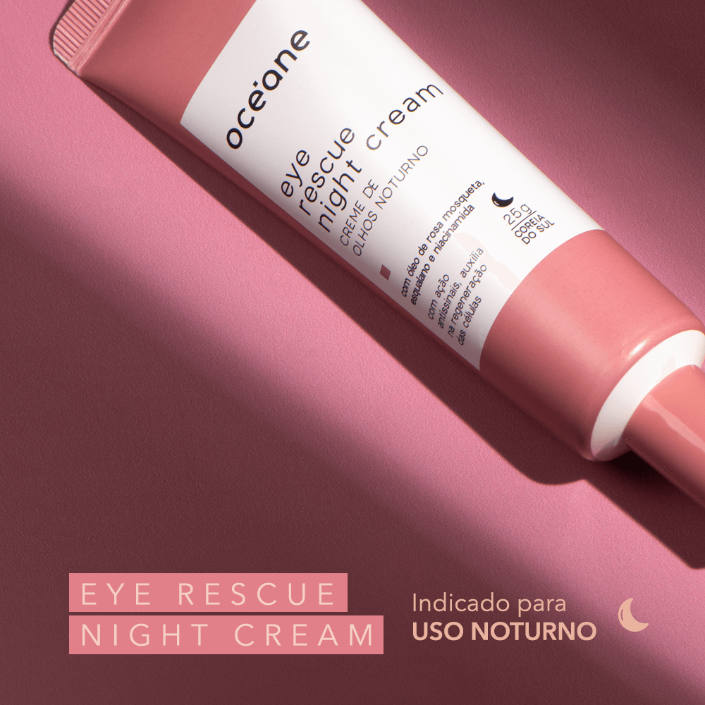 Creme Antissinais Noturno Para Área Dos Olhos Eye Rescue Night Cream 25g Oceane