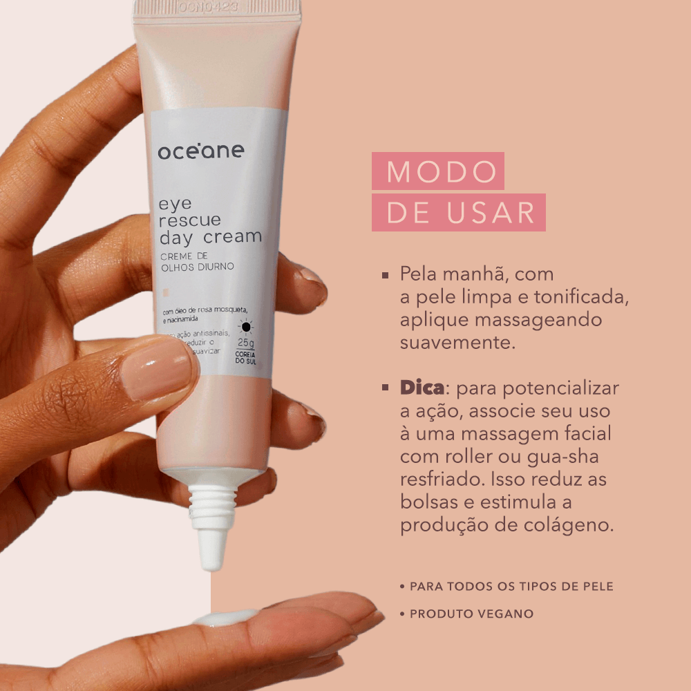 Creme Antissinais Diurno Para Área Dos Olhos  Eye Rescue Day Cream 25g Oceane