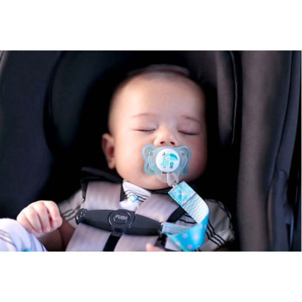 Prendedor De Chupeta Fashion Clip Chicco Azul