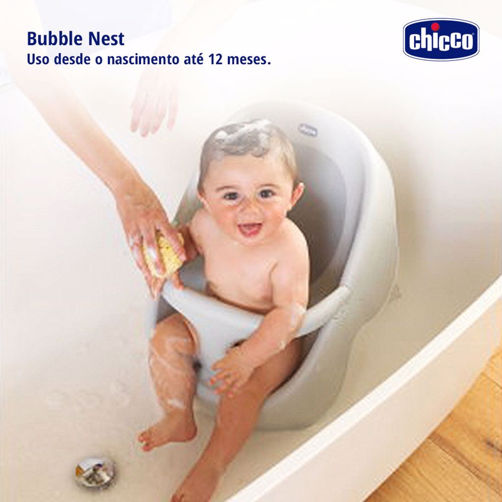 Banheira Infantil Bubble Nest Chicco Cool Grey