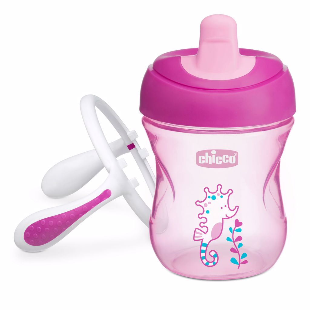 Copo De Aprendizagem Girl Chicco 6m+ Rosa