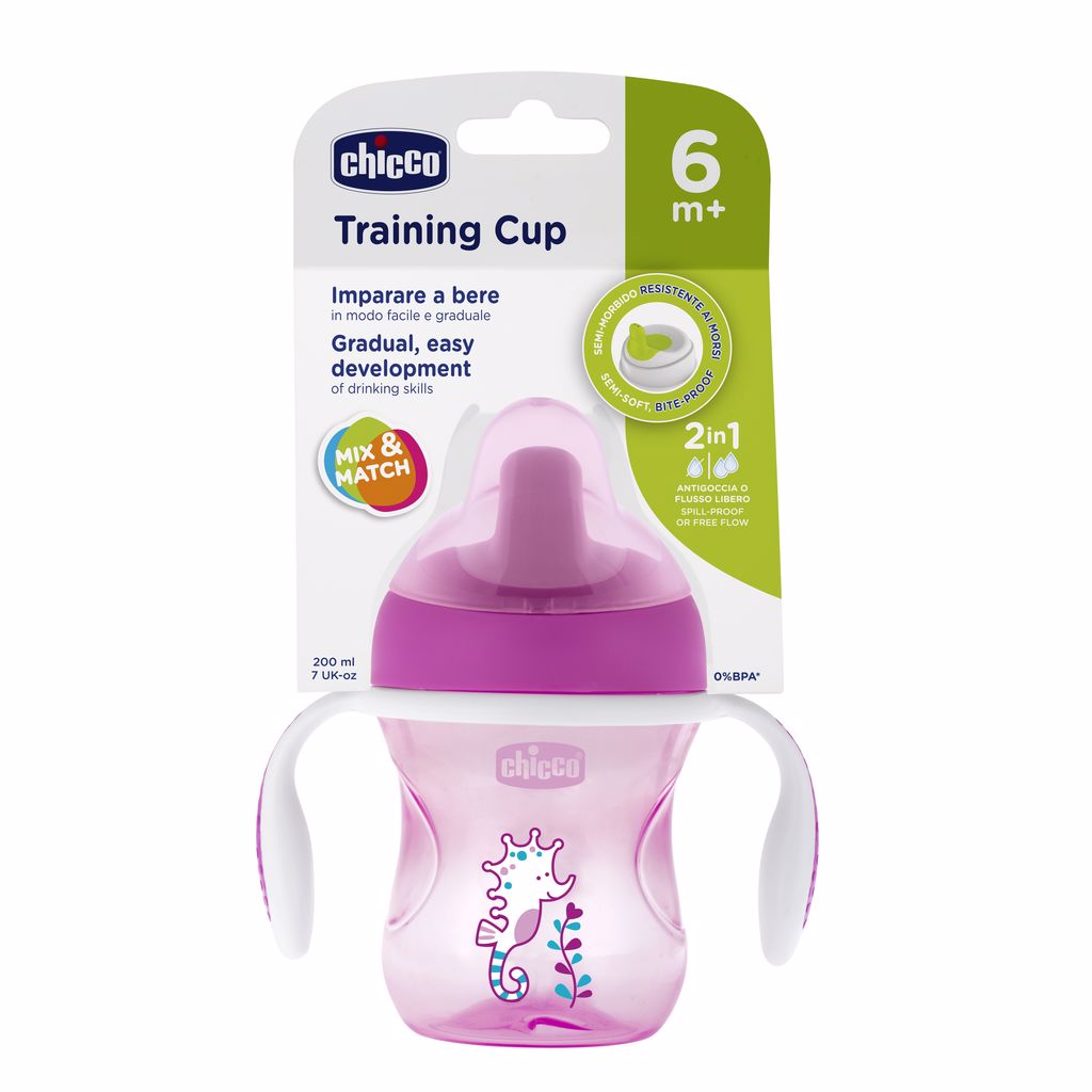 Copo De Aprendizagem Girl Chicco 6m+ Rosa