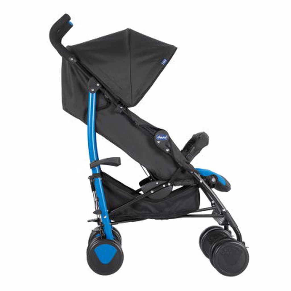 Carrinho de Bebê Echo com Bumper Bar Chicco Azul