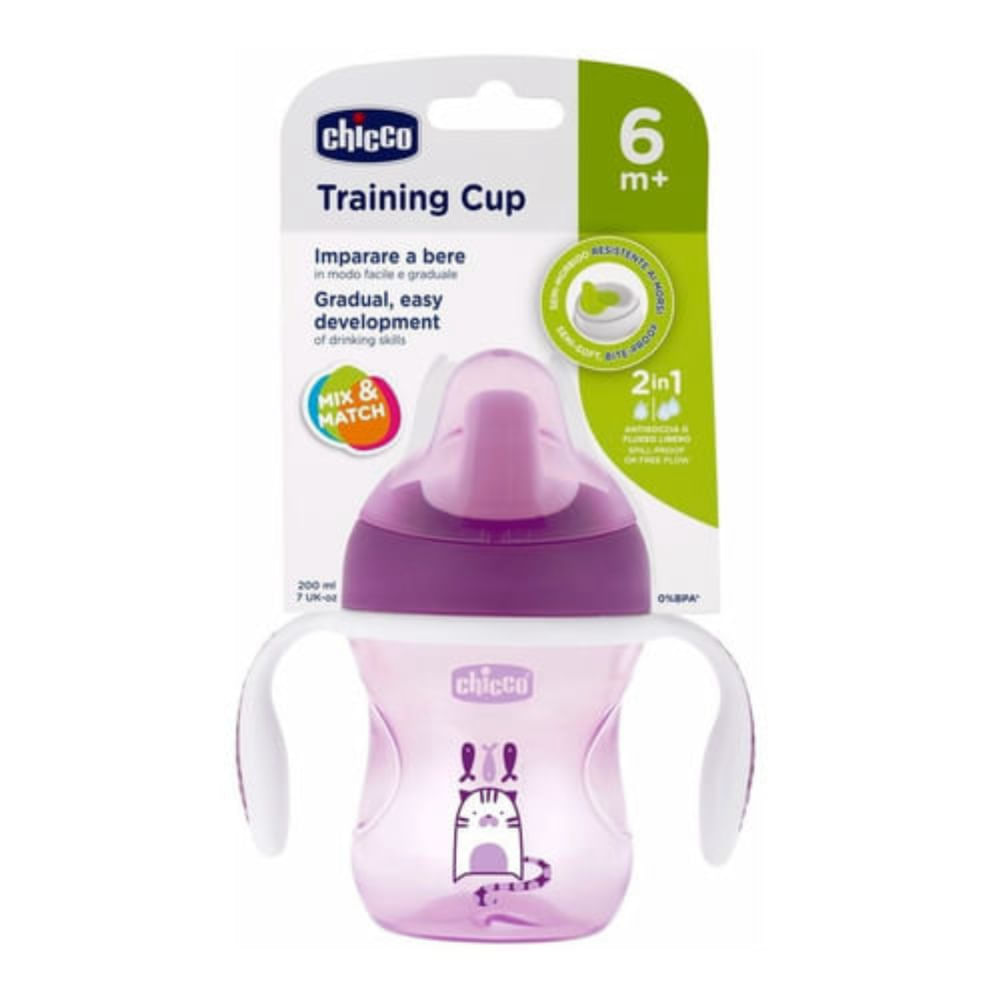 Copo De Aprendizagem Girl Chicco 6m+ Roxo