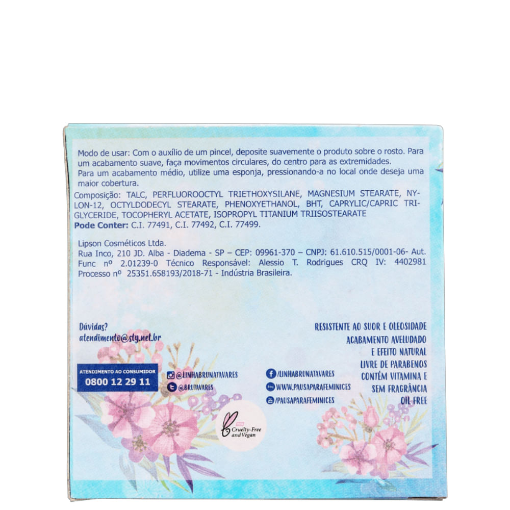 Pó Compacto Bruna Tavares BT Powder Banana 11g